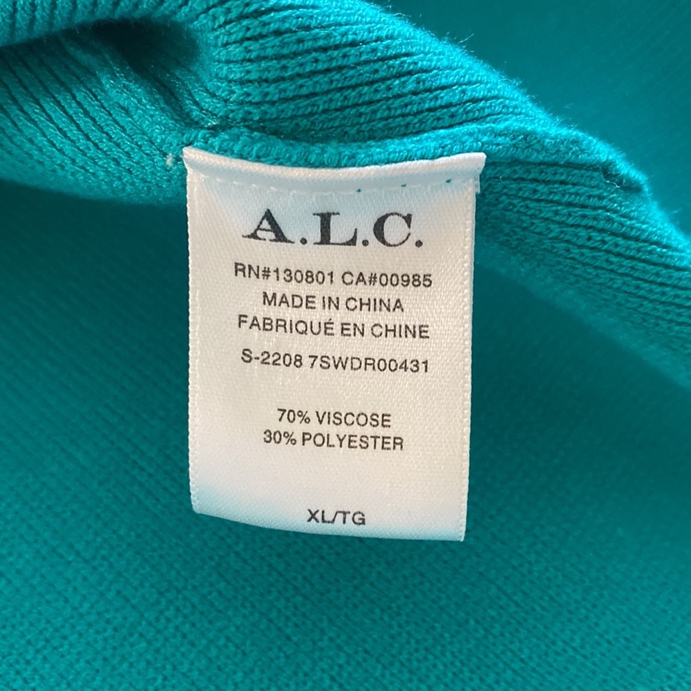 A.L.C. Knit Nate Button down puff sleeve dress XS - Picture 7 of 9